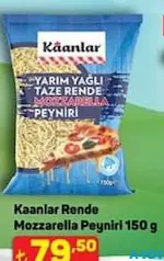 KAANLAR RENDE MOZZARELLA PEYNİRİ 150 G fiyat ve kampanya bilgisi